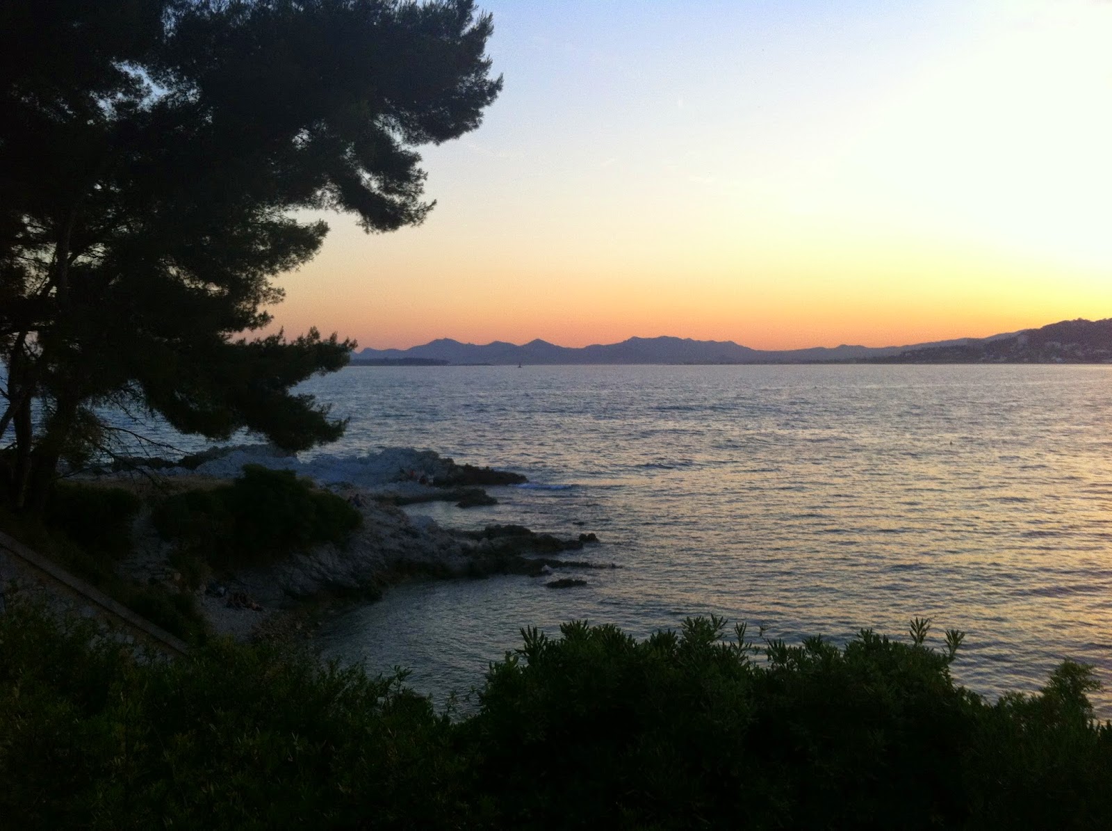 Sunset on the Côte d'Azur