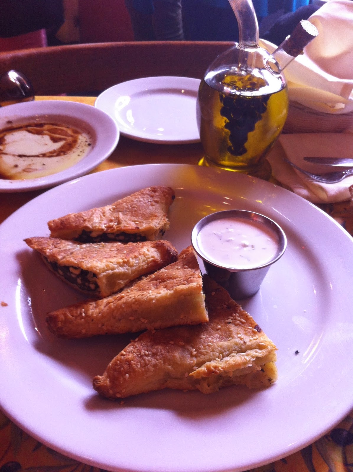 Greek spanakopita at Dametra Cafe