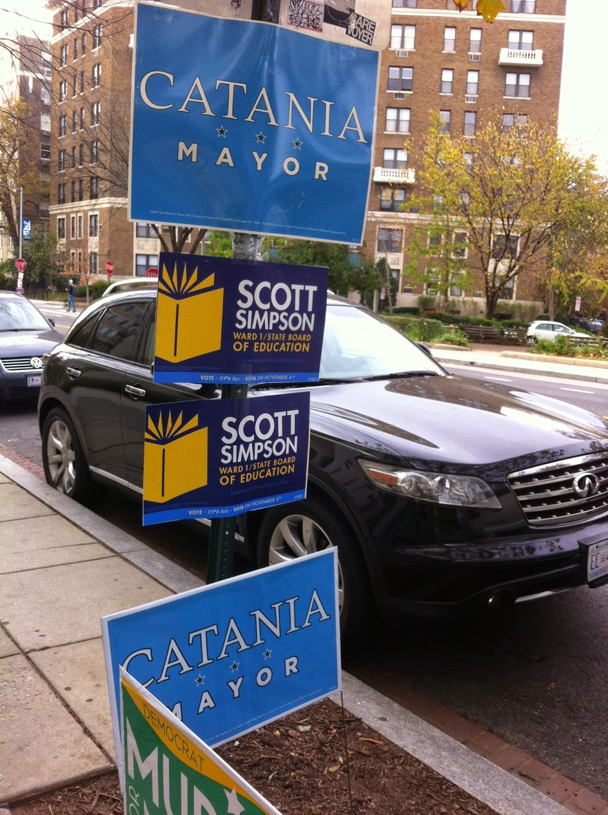 Mid-term election signs