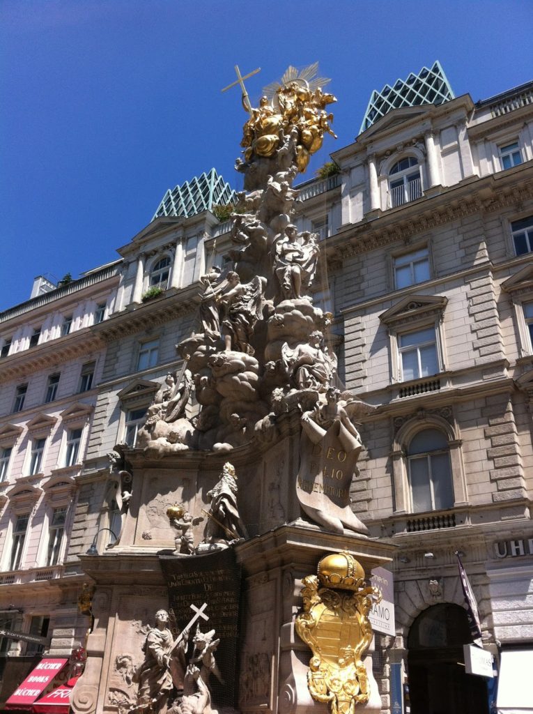 Plague statue in Graben
