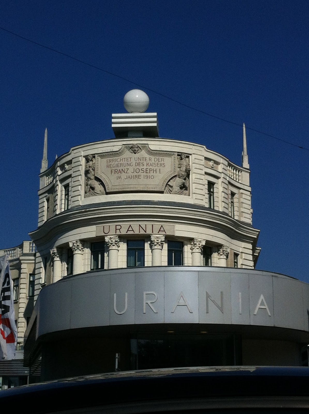 Urania building by the Danube canal