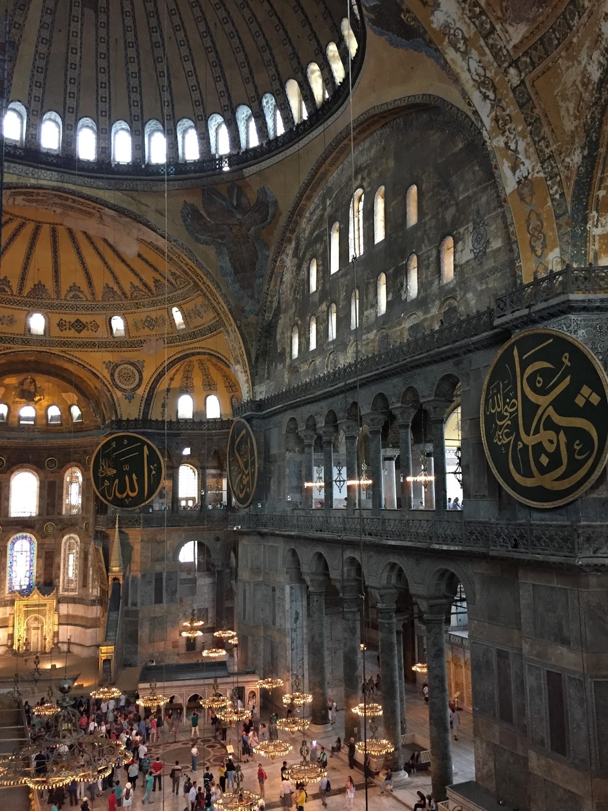 A view from above in Hagia Sophia