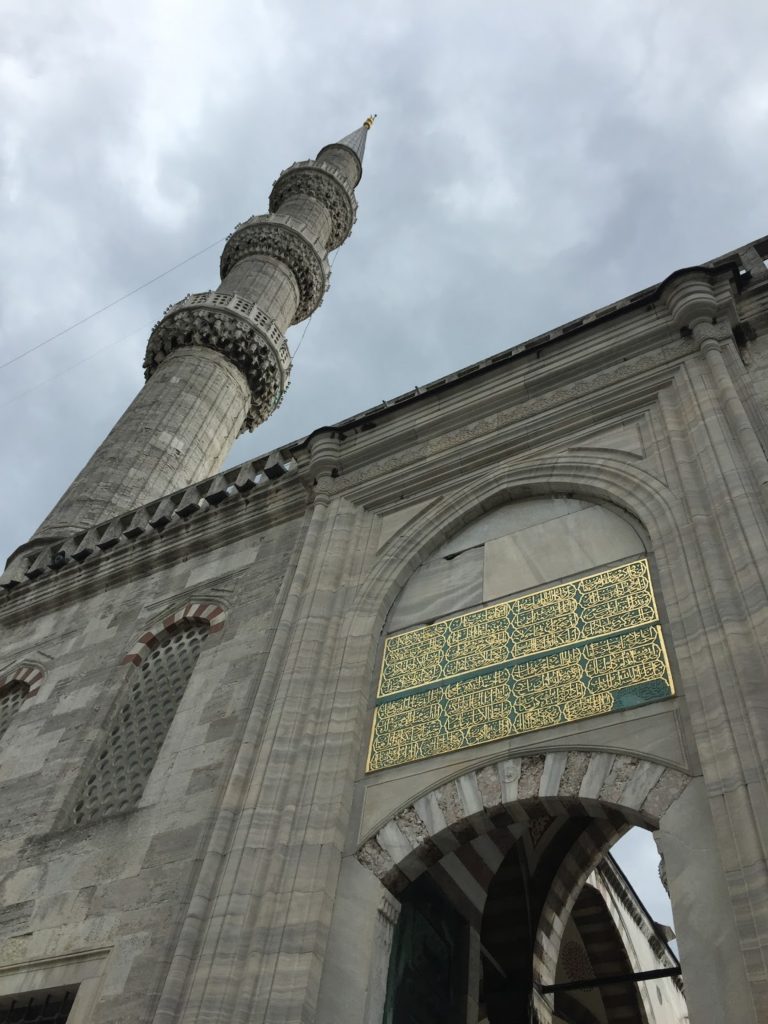 Entering the Blue Mosque