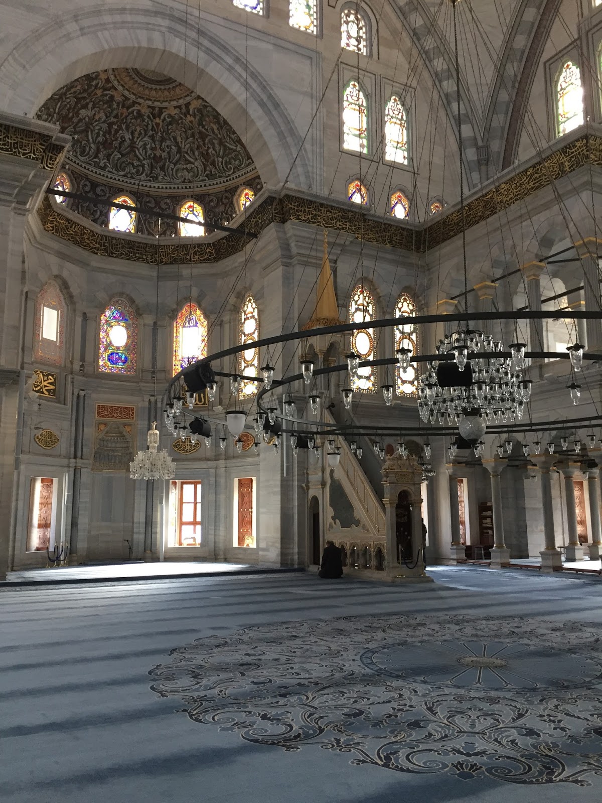 Inside Nuruosmaniye mosque