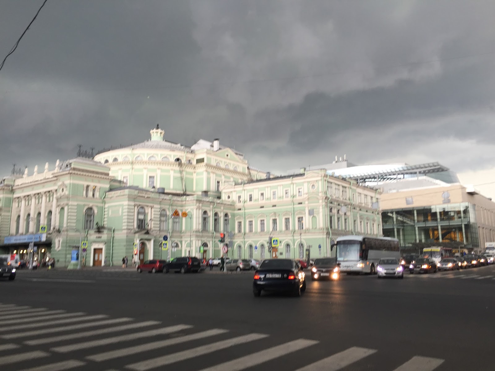 Storm is approaching near the Mariinsky theater