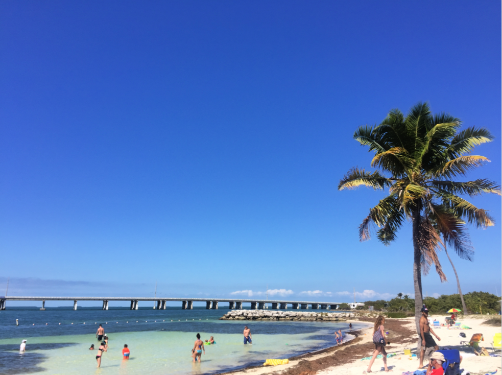The beach at Bahia Honda State Park