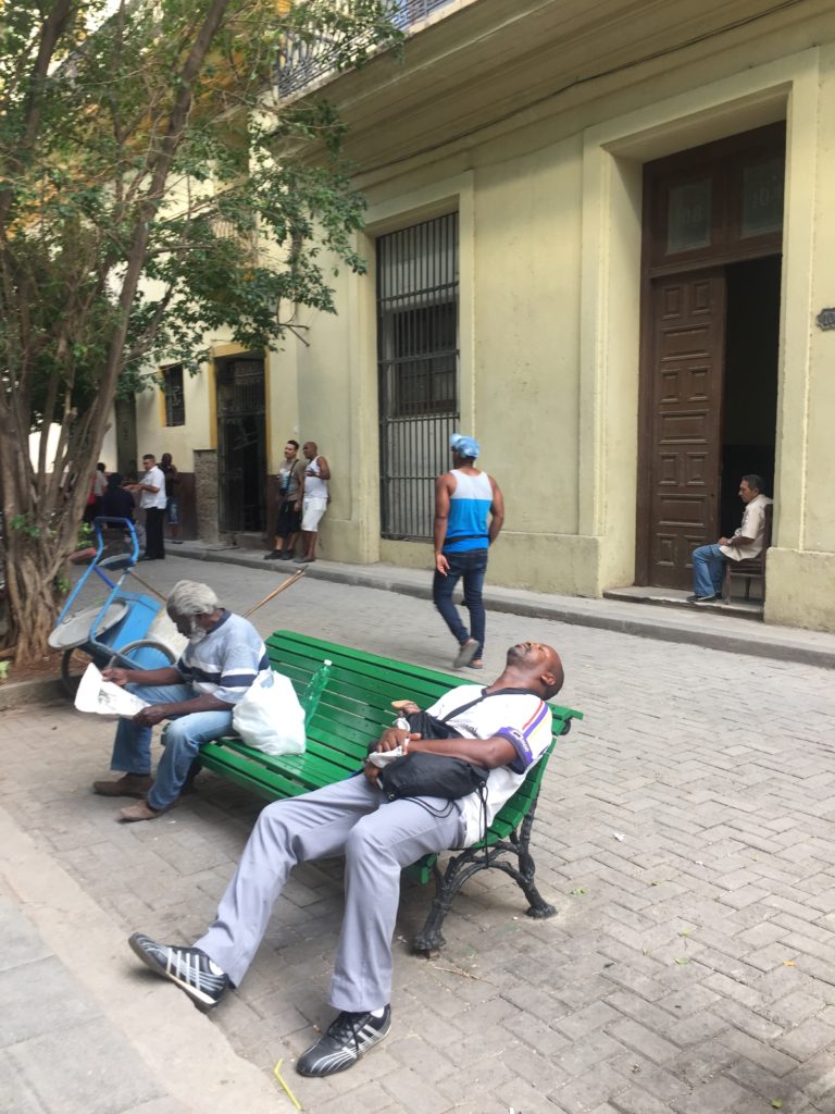 Random people in the streets of Havana