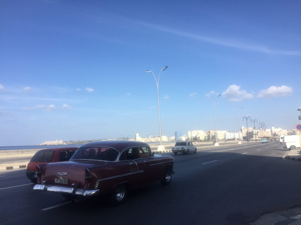 Driving along the Malecón