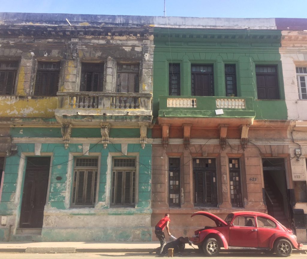 Deteriorated building in Havana