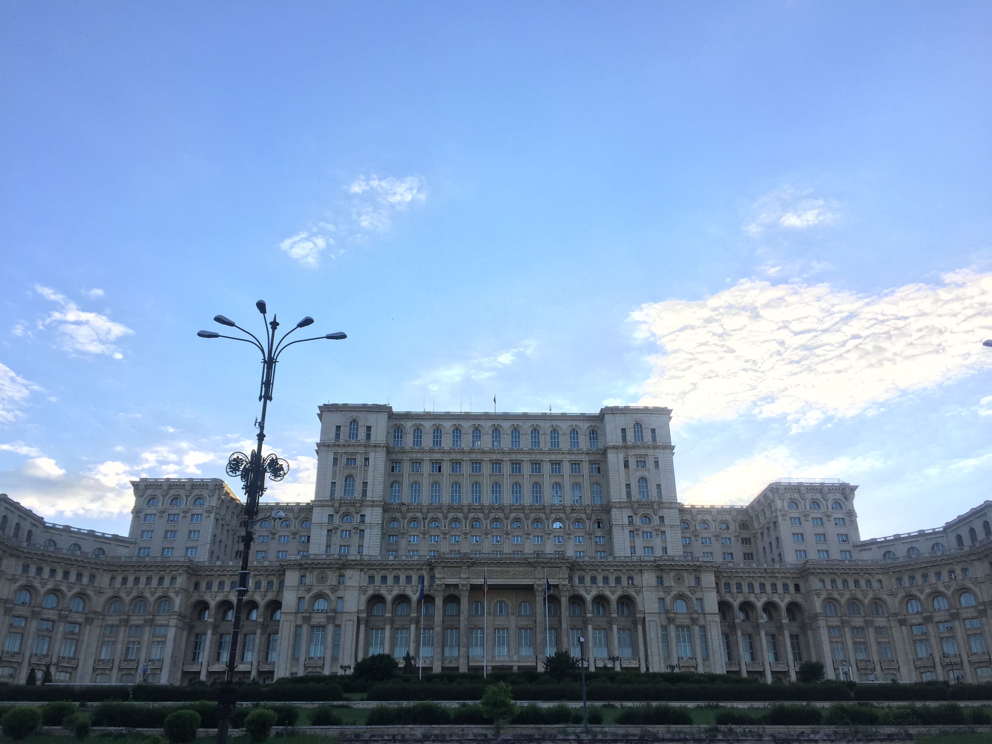 The grandiose Palace of the Parliament