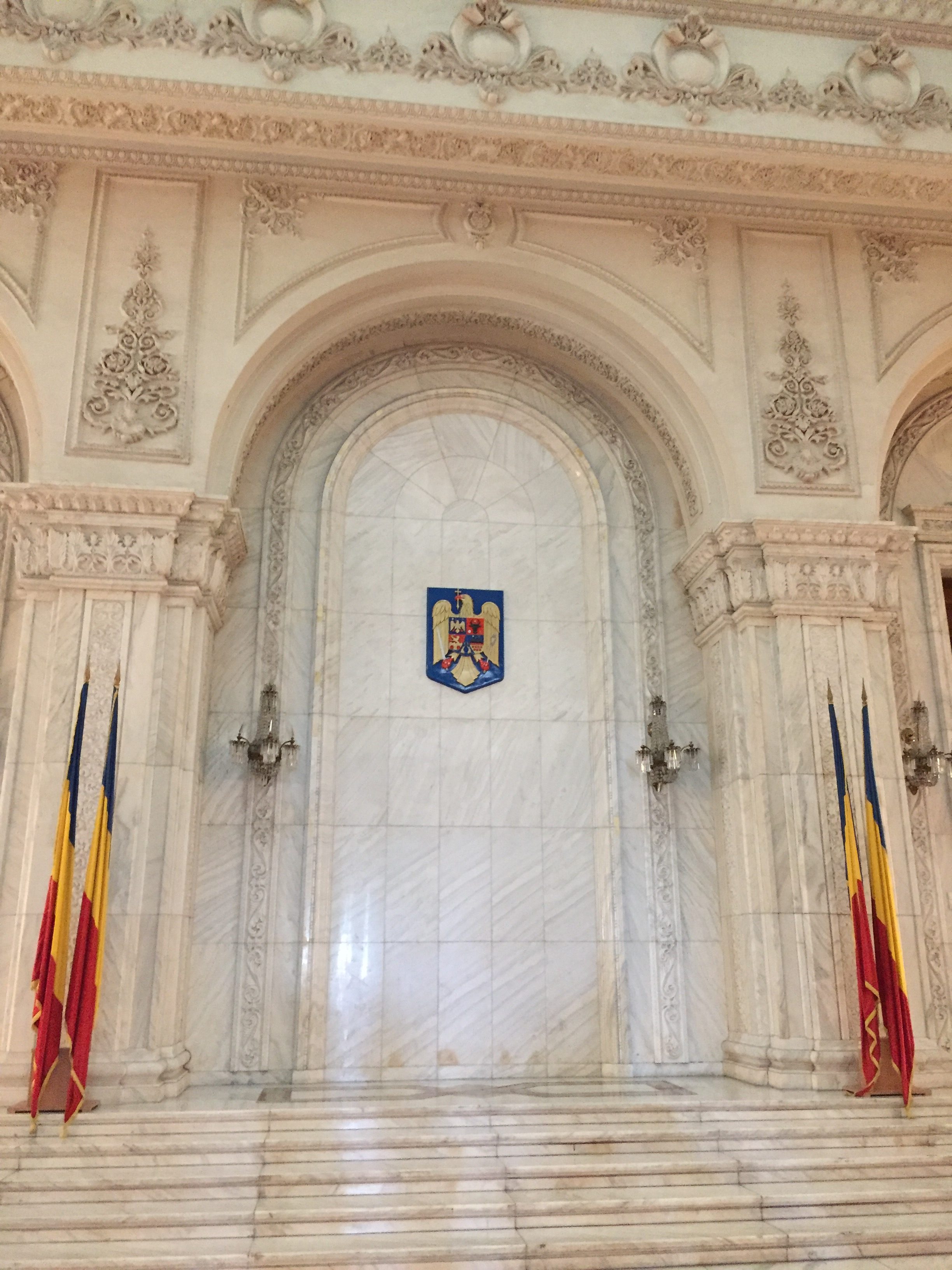 Marble in the Palace of the Parliament