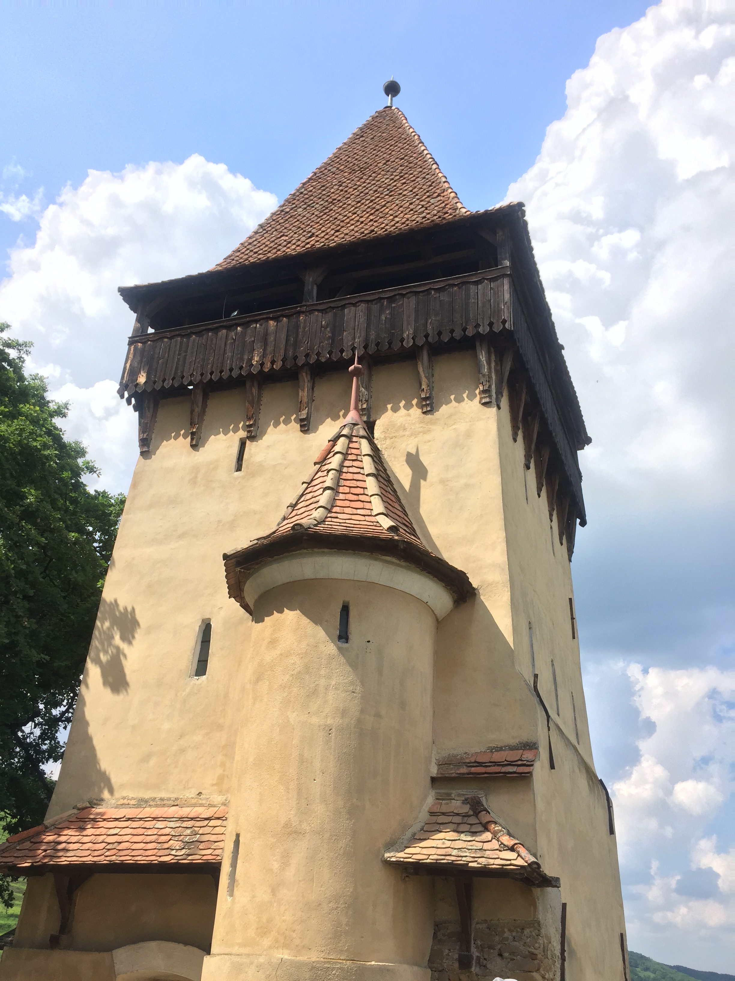 Tower within the fortified church