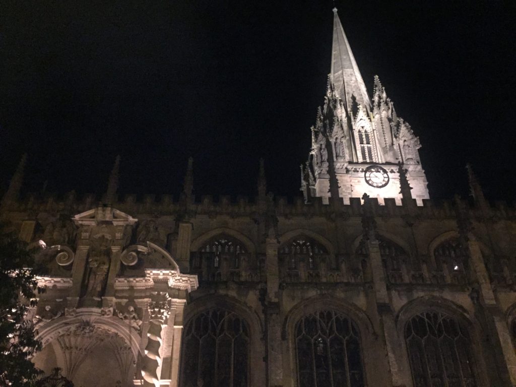 University Church of St Mary the Virgin at night