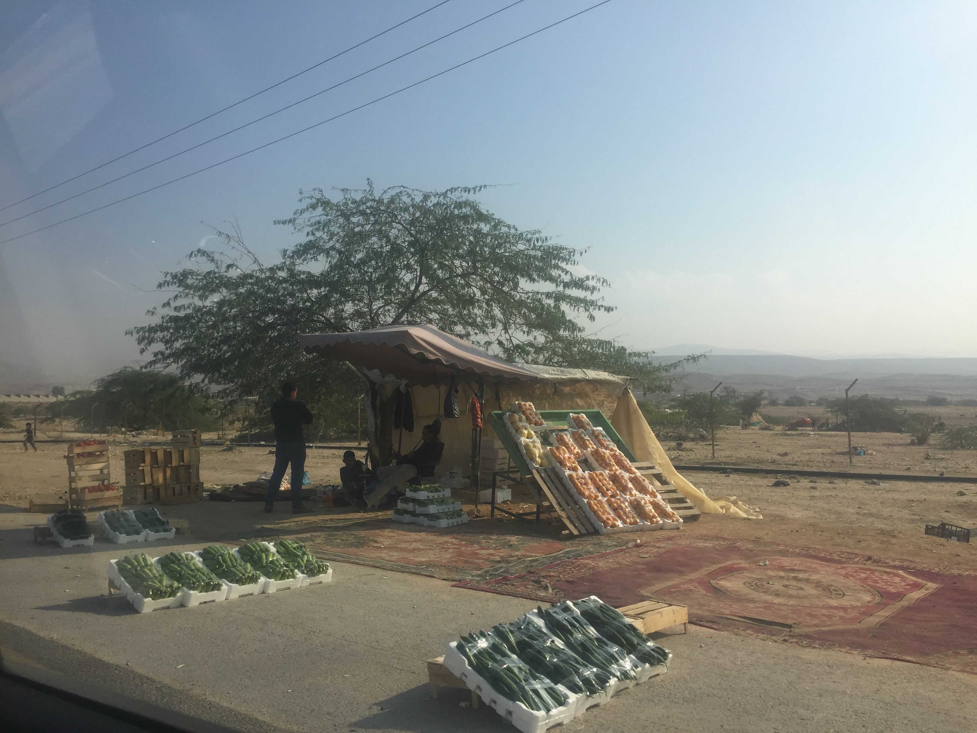 Selling fruits on the road