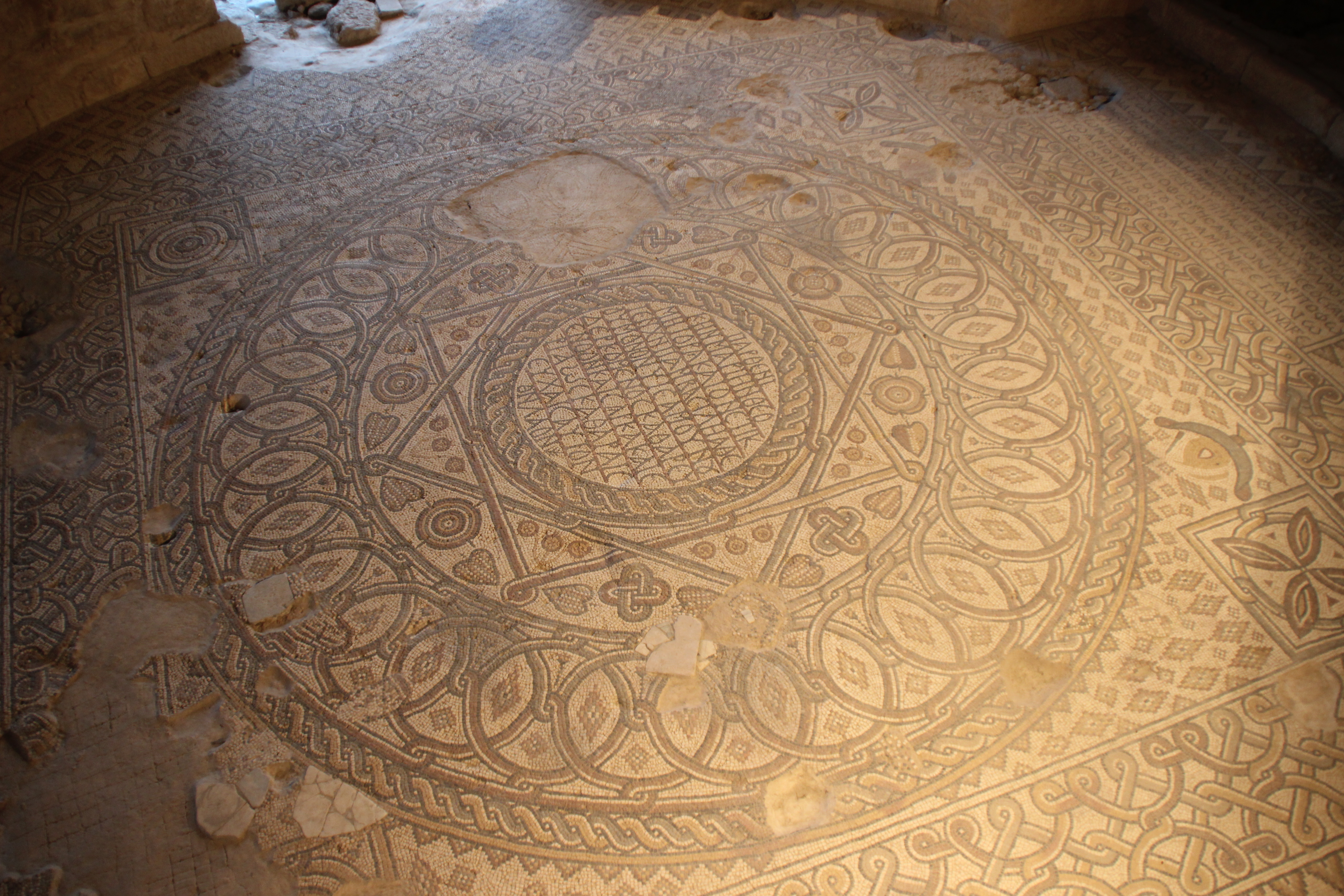A mosaic in Hyppolytus Hall