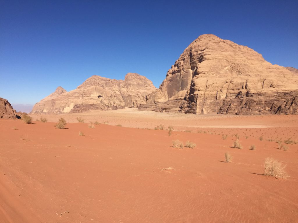 The landscape was breathtaking