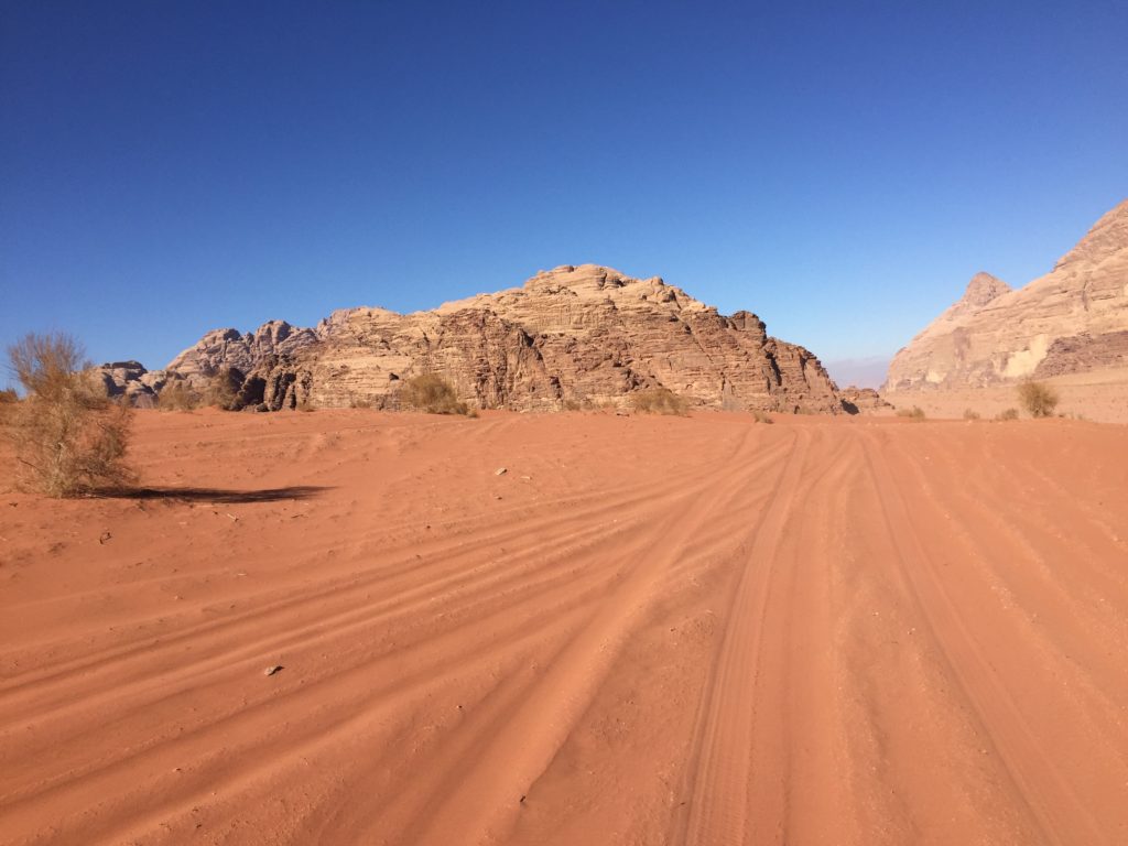 Look at the red color of the sand!