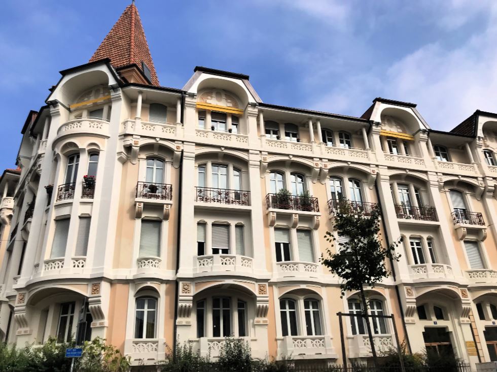 An elegant building in Lausanne
