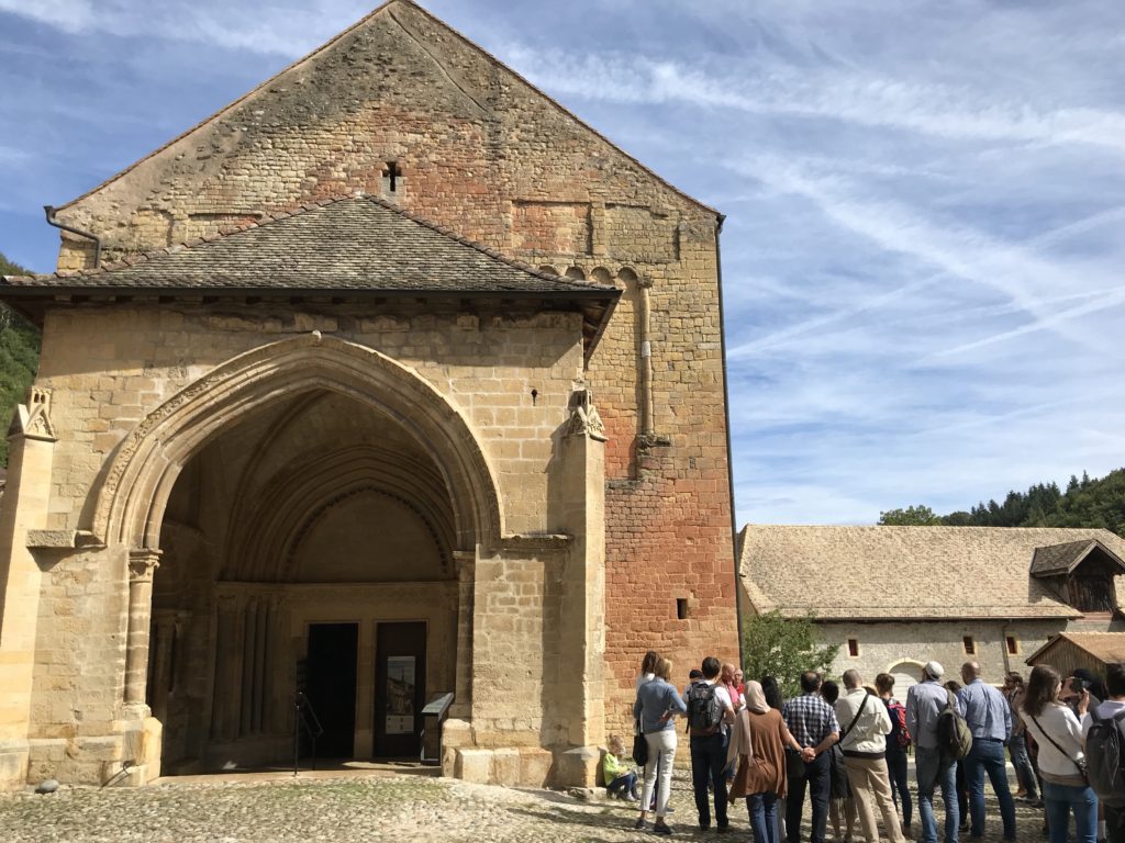 Façade of the abbey of Romainmôtier