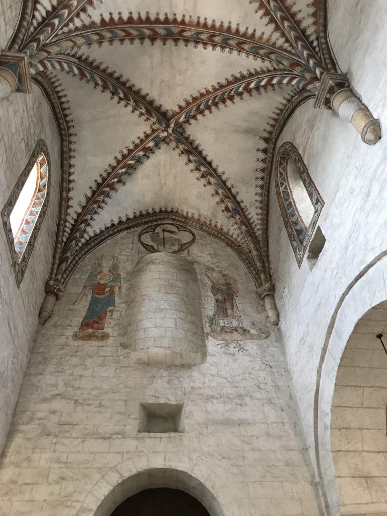 Inside the abbey of Romainmôtier