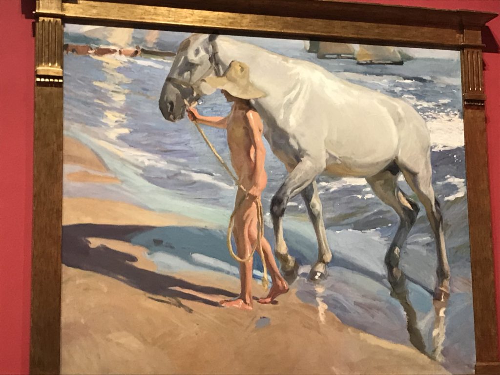 Sorolla's painting 'El baño del caballo´ (1909)