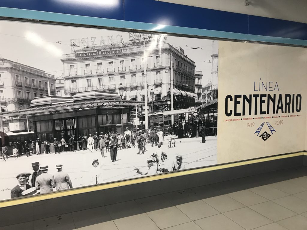 Taking the subway in Madrid