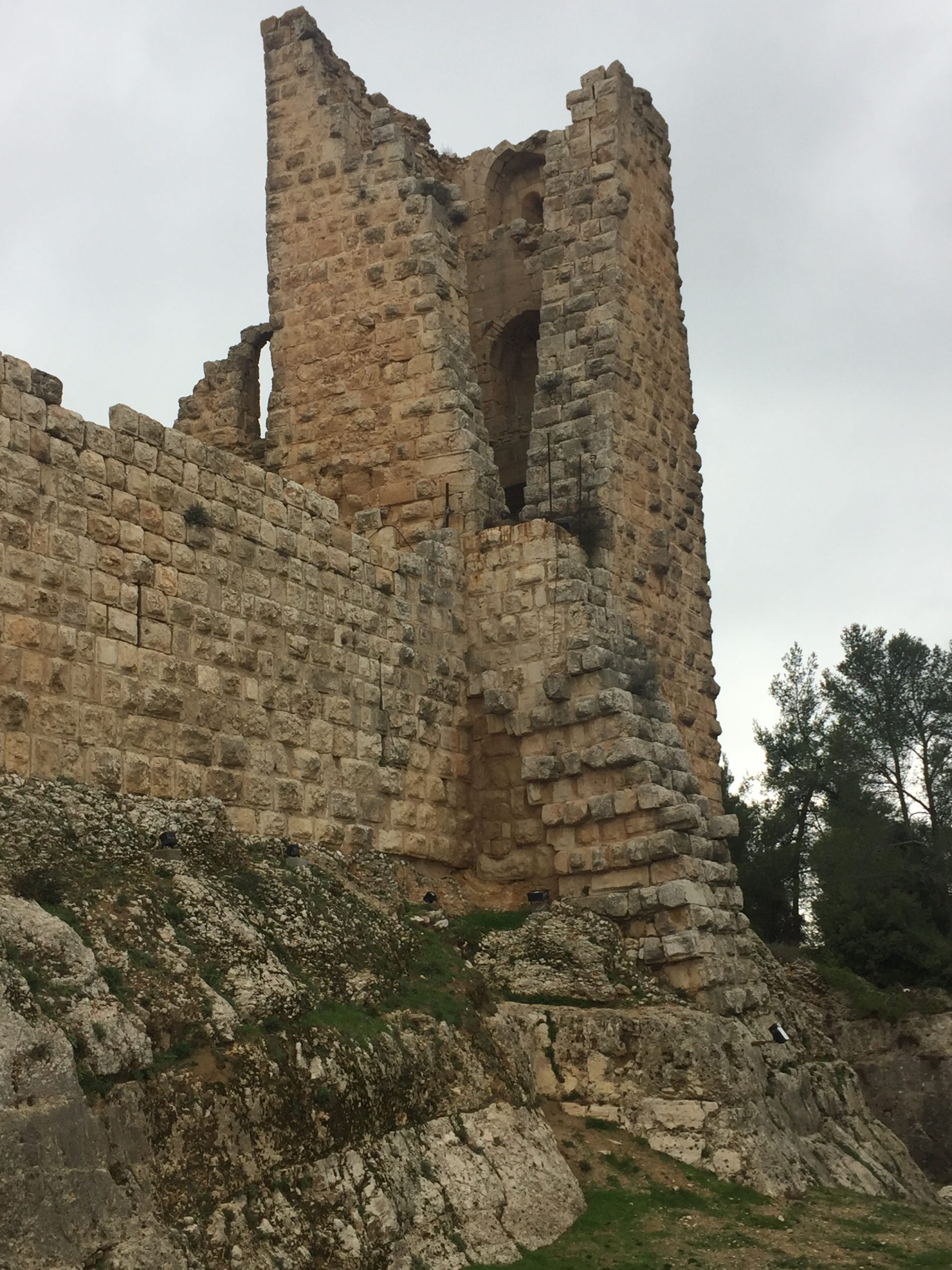 A tower in Ajlun castle