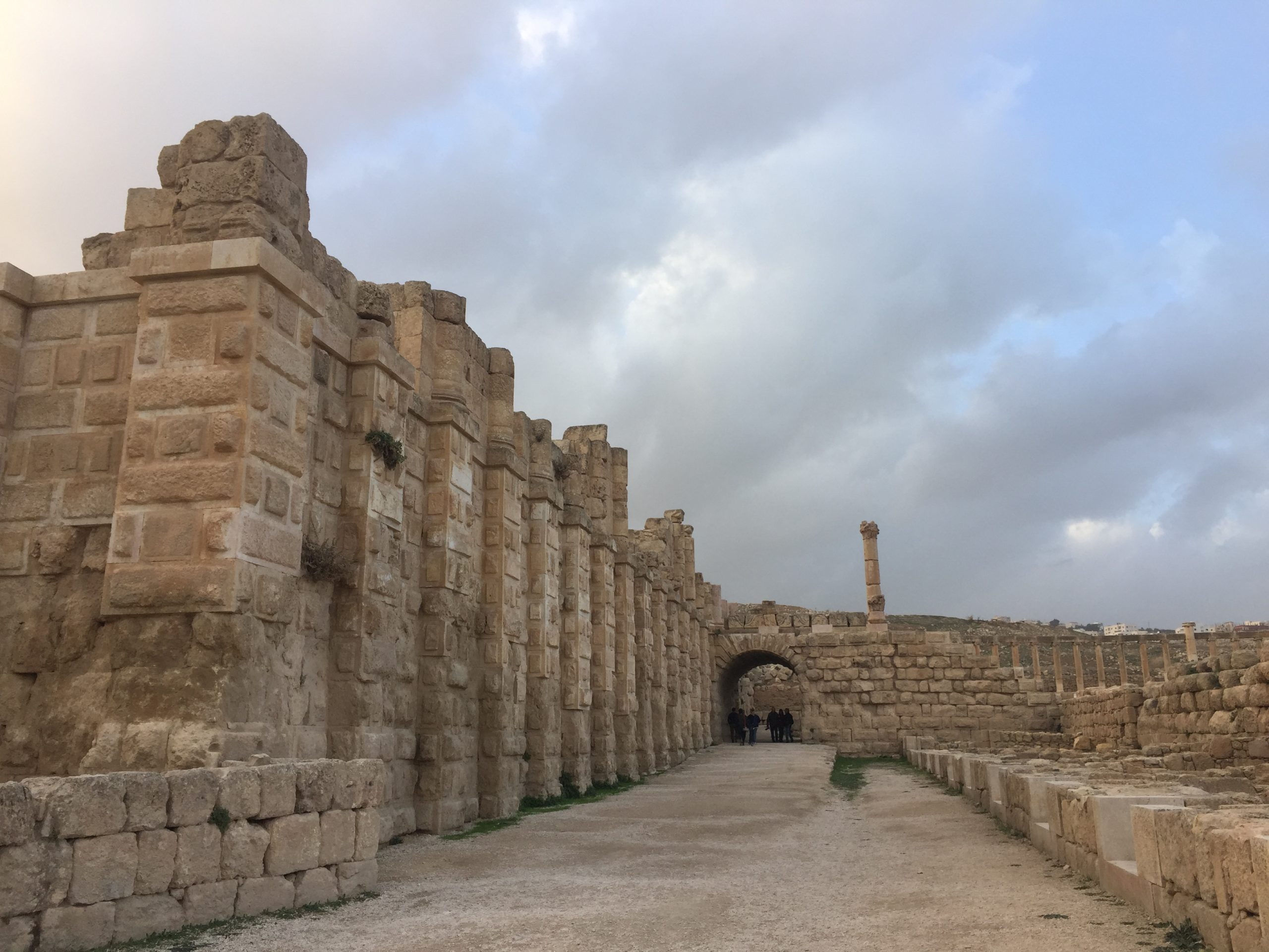 Walking in the old streets of Jerash