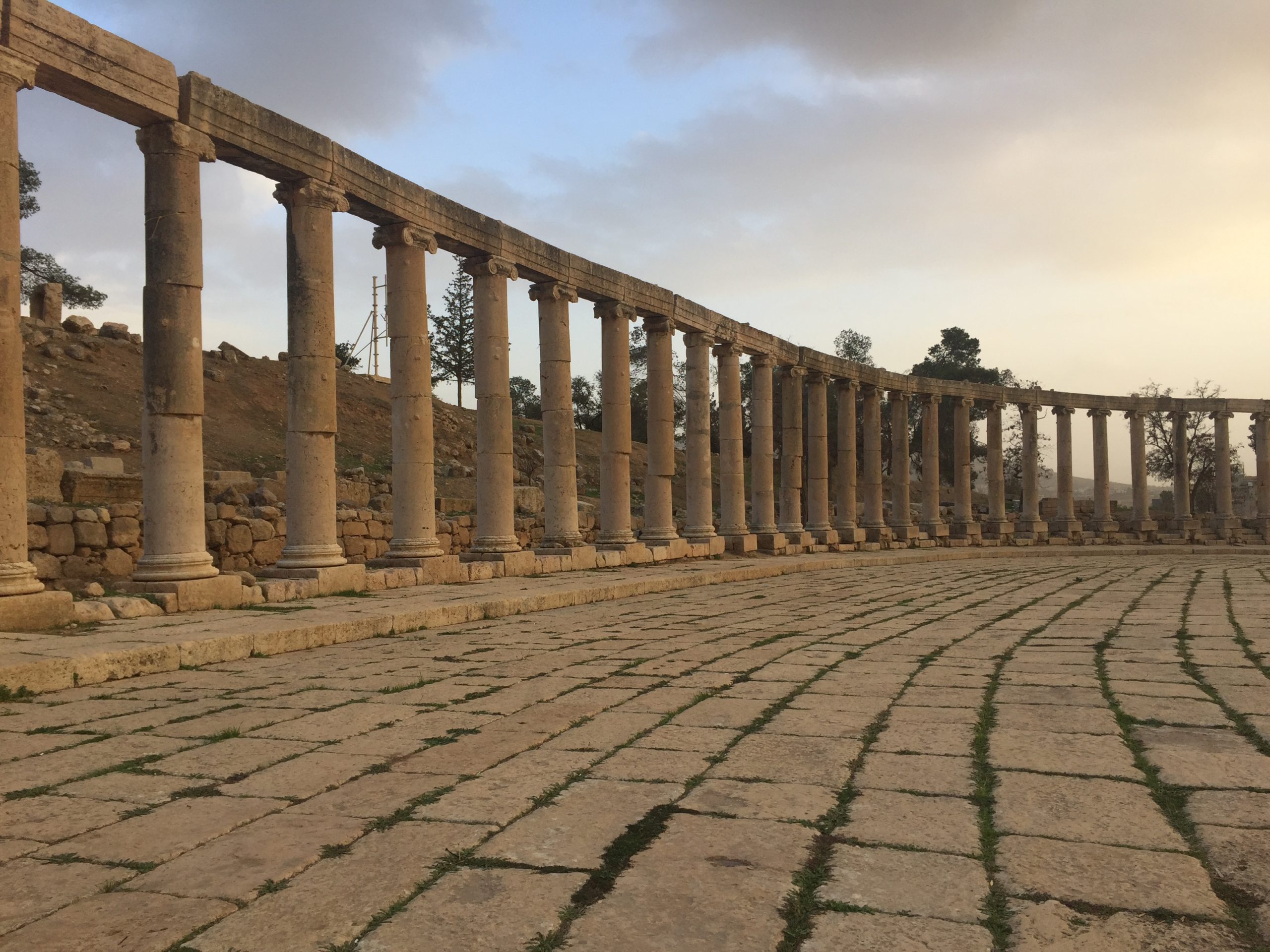 The elegant Oval Forum of Jerash