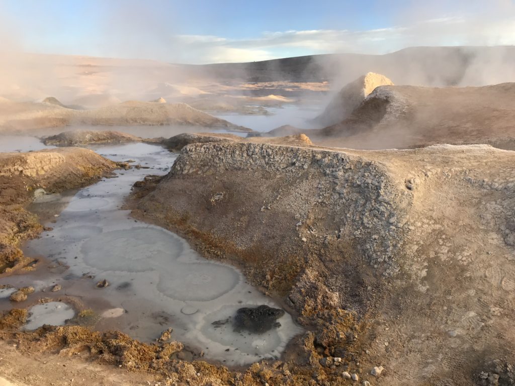 Boiling mud
