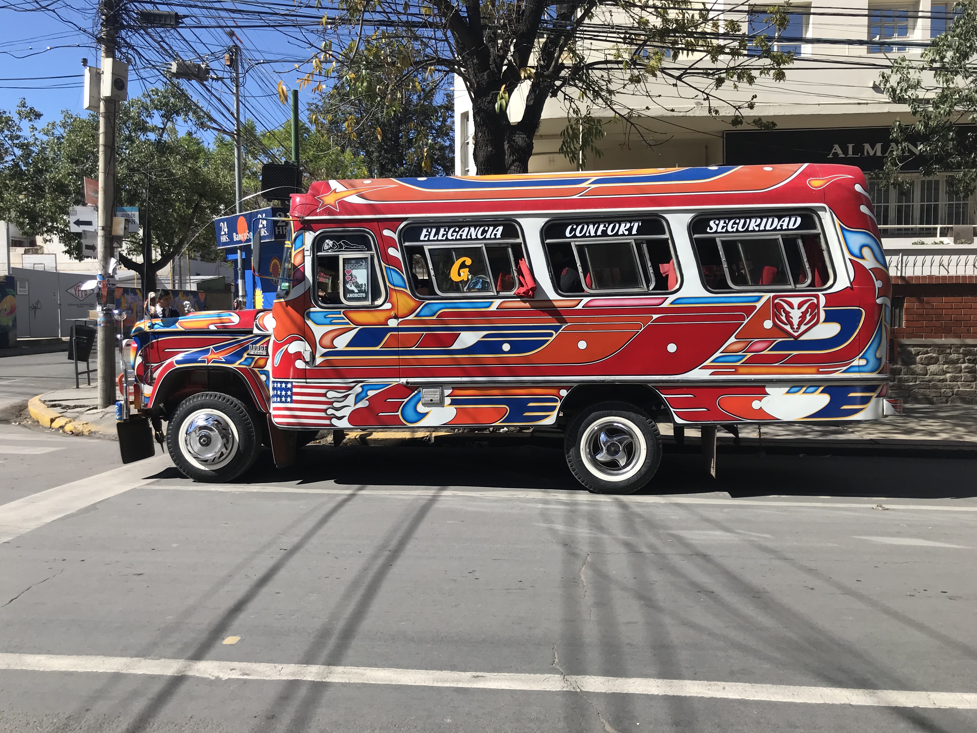 Colorful trufi bus