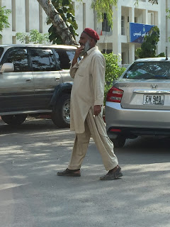 Man walking in Islamabad