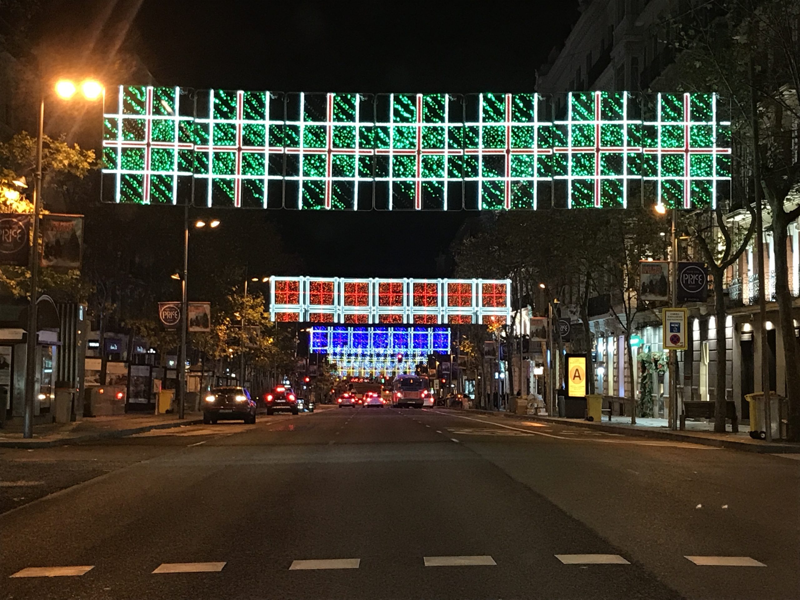 Christmas lights in Madrid