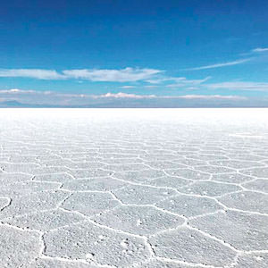 The mesmerizing Salar de Uyuni in Bolivia