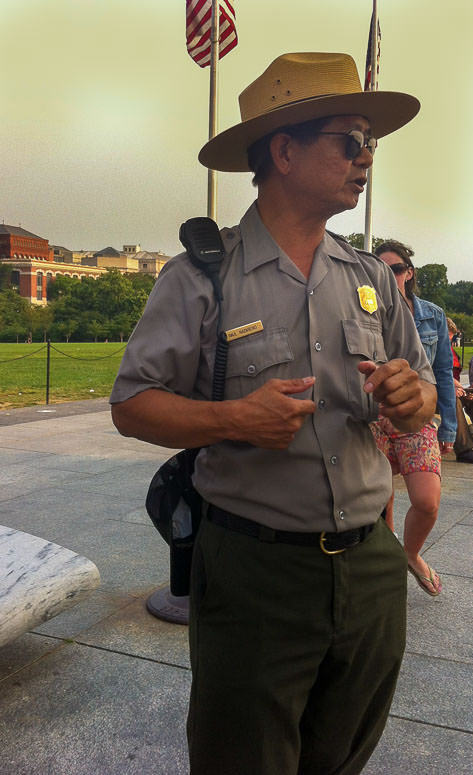 A ranger from the National Park Service