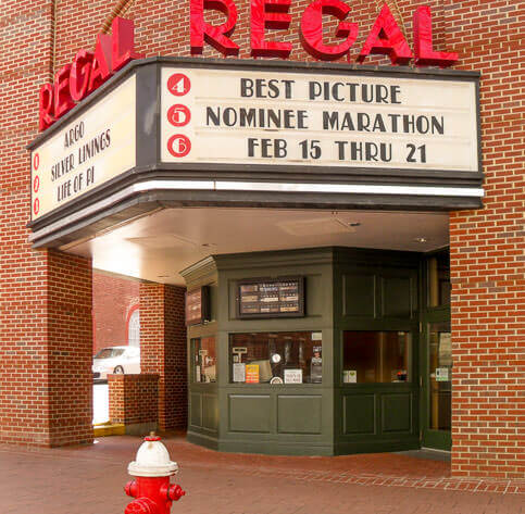 The Regal cinema in Charlottesville