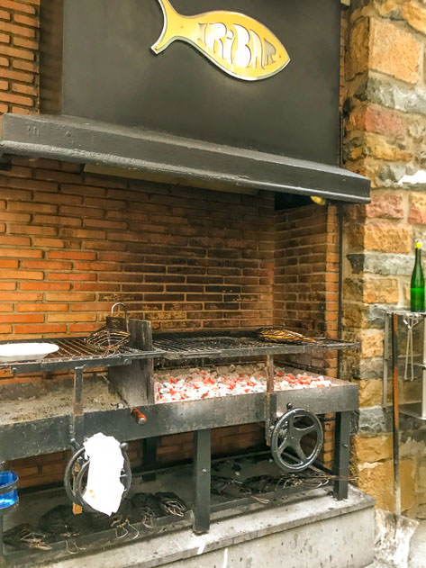 Grills outside restaurante Iribar