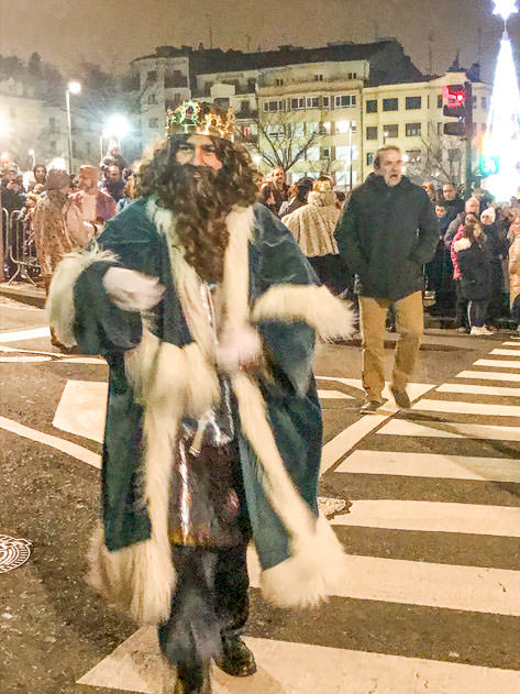 Gaspar, one of the Three Kings during the parade
