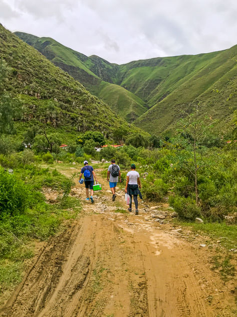 On the way to the waterfalls