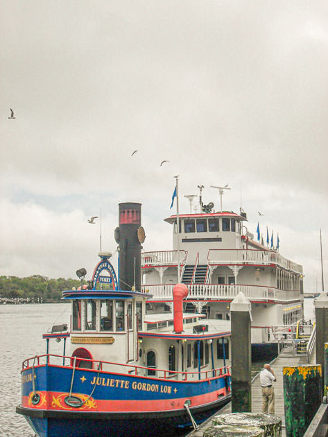 A steamboat on the Savannah River