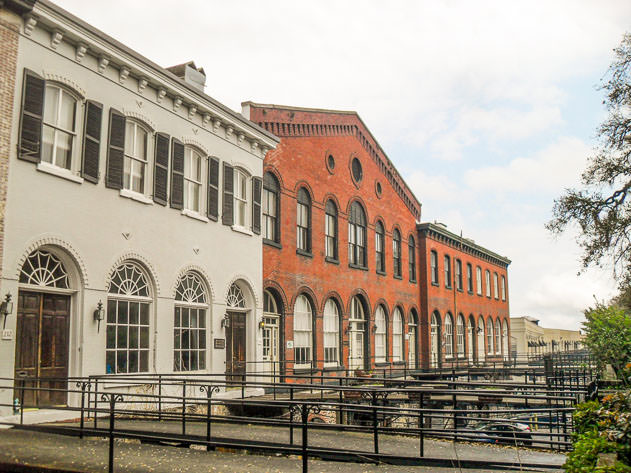 Old warehouses close to River Street