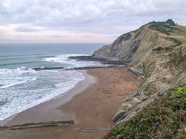 The flysch by the beach of Zumaia