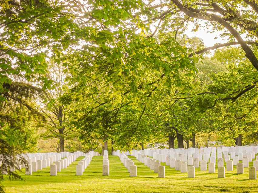 The Arlington National Cemetery is the USA's most hallowed ground