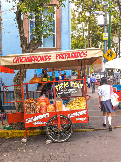 A street stall in Coyoacán