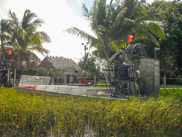An airboat a the Everglades National Park