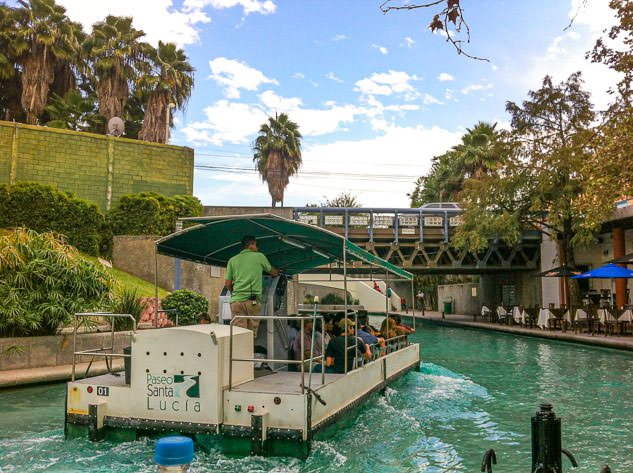 Taking a boat tour around Paseo Santa Lucía is a must in Monterrey