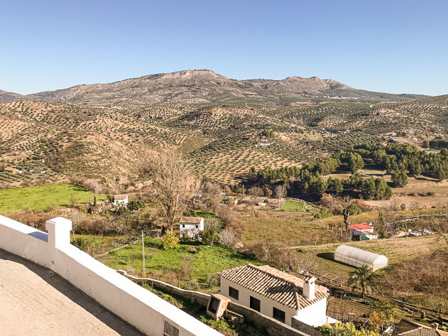 Enjoying the panoramic view from Balcón del Adarve in Priego de Córdoba