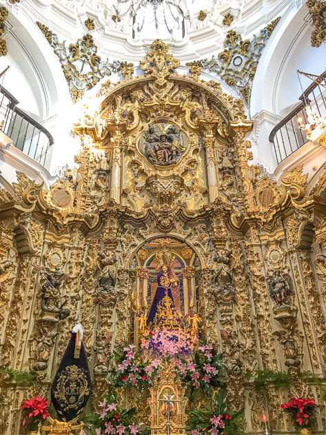 The churches in Priego feature a Baroque lavish style