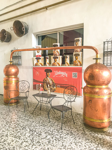 The Machaquito distillery in Rute