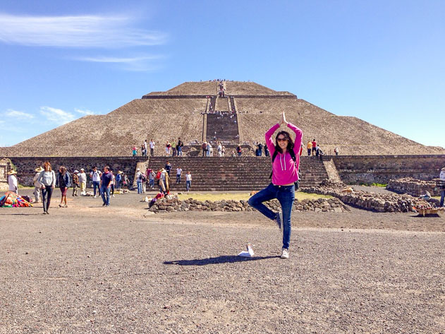 Posing in Teotihuacán